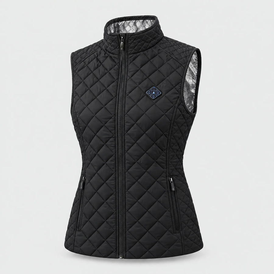 Women's Heated Quilted Vest with 21 Heating Zones