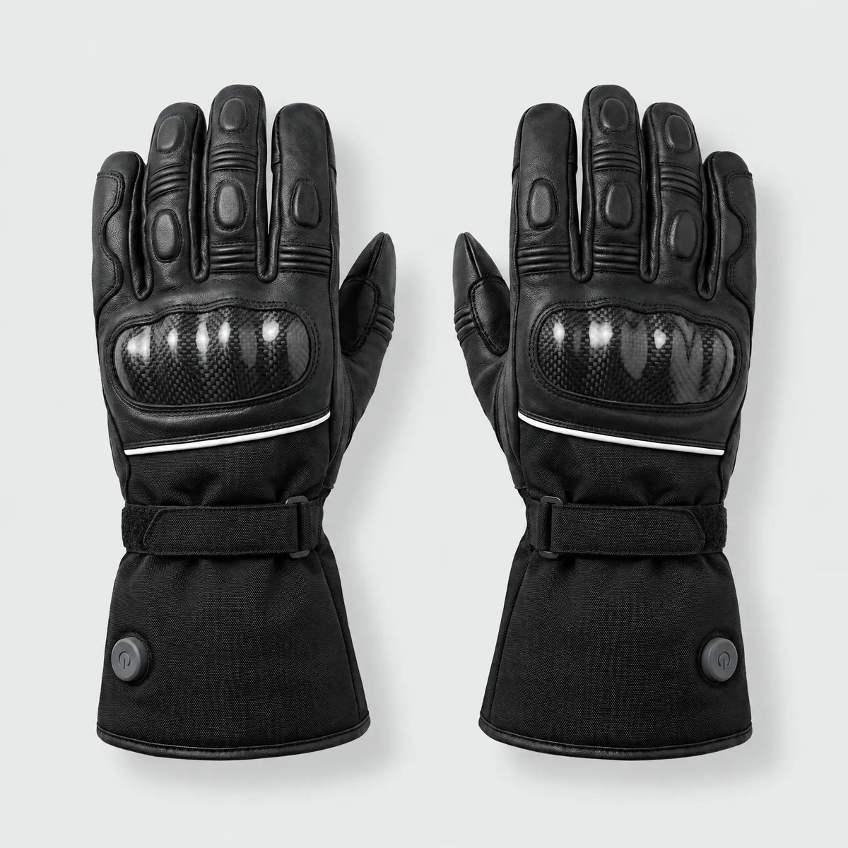 Heated Leather Motorcycle Gloves
