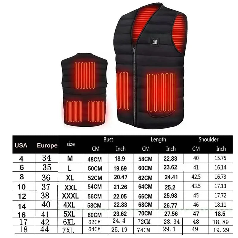 Heated V-Neck Vest