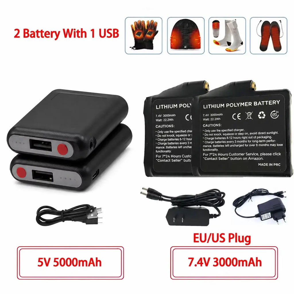 Rechargeable Battery Packs for Heated Gear