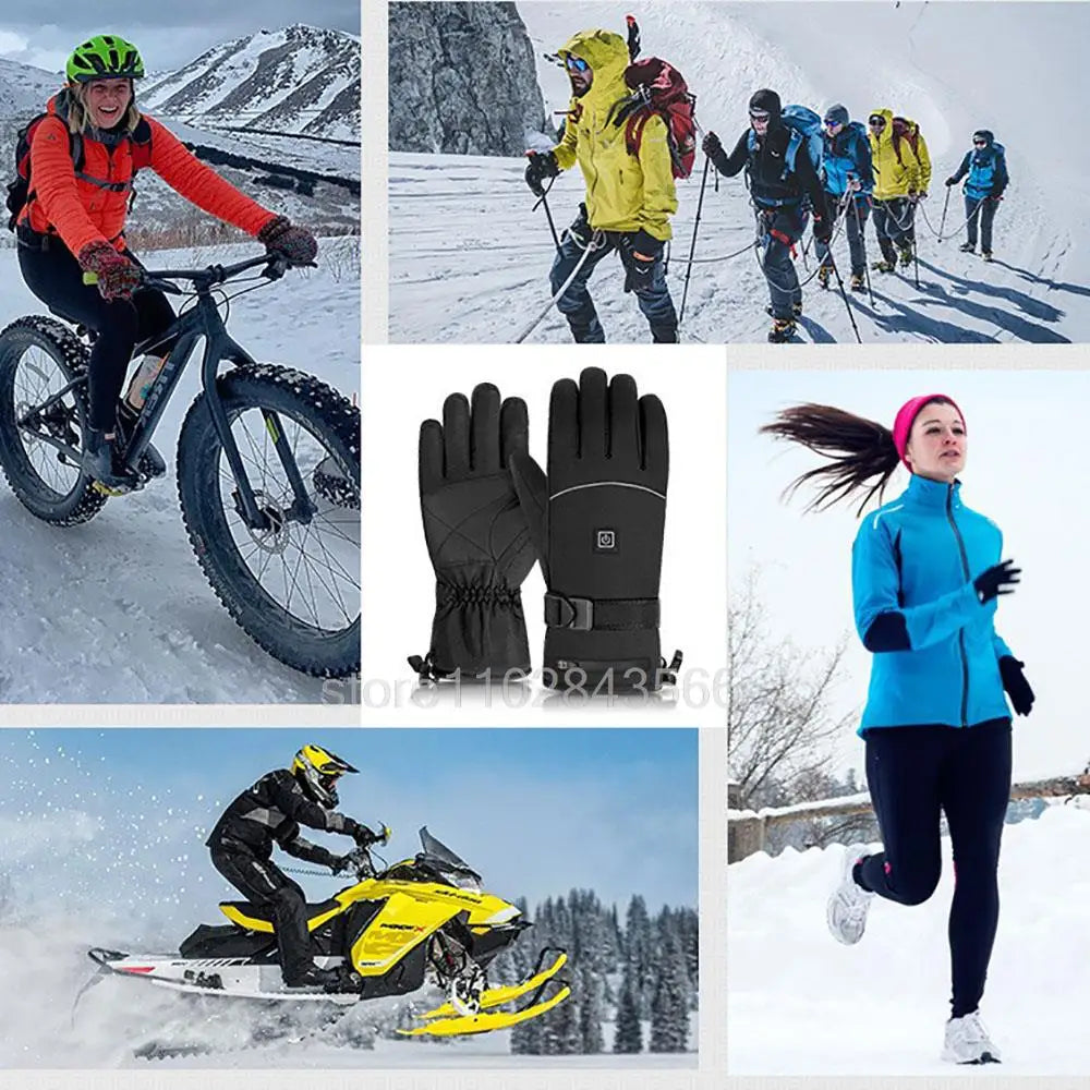 Heated Winter Gloves with Battery Box