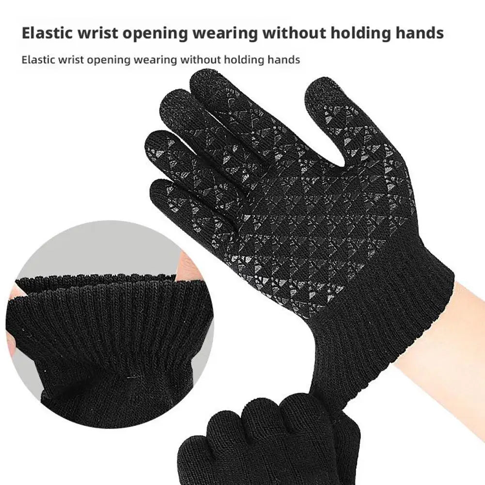 USB Heated Knit Touchscreen Gloves