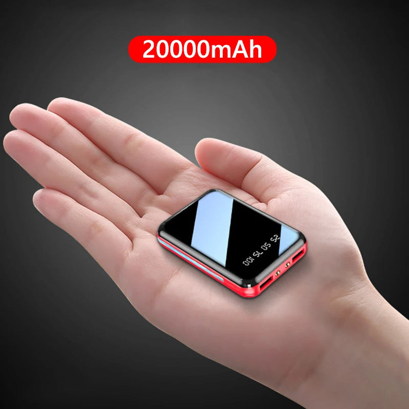 Mini LED Power Bank, 10,000 or 20,000 mAh