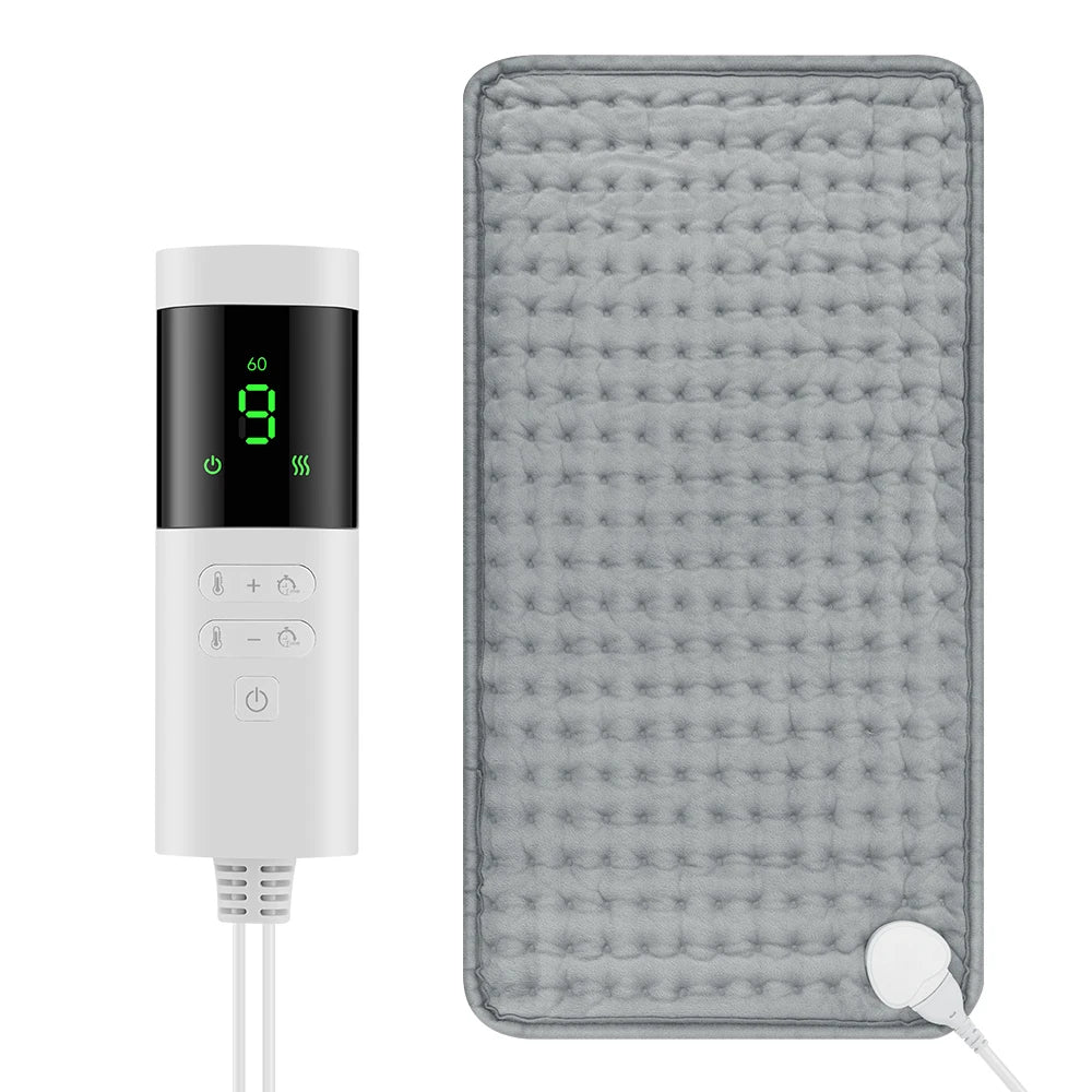 Large Electric Heating Pad with Timer, 24 x 12 in