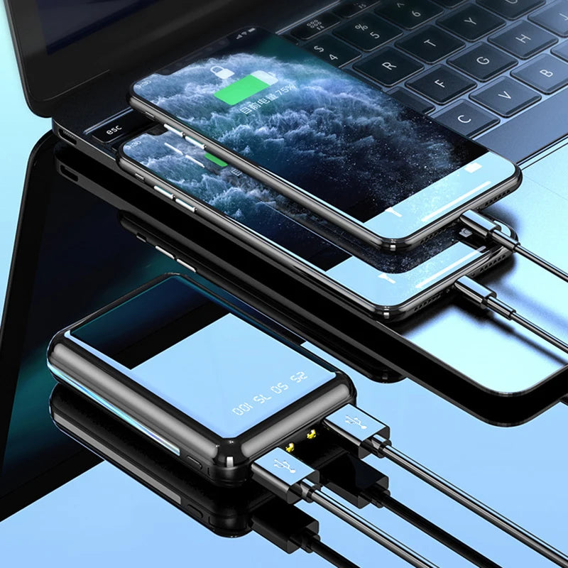 Mini LED Power Bank, 10,000 or 20,000 mAh