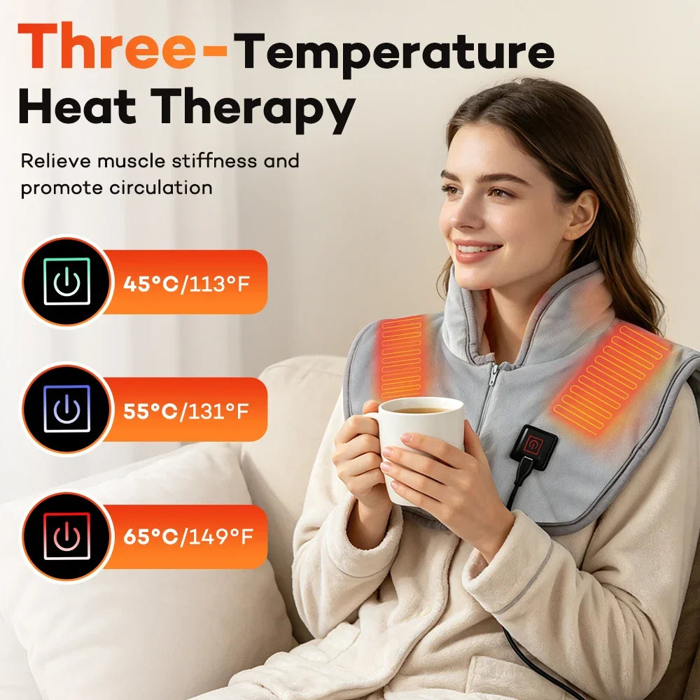 USB Heated Neck and Shoulder Pad