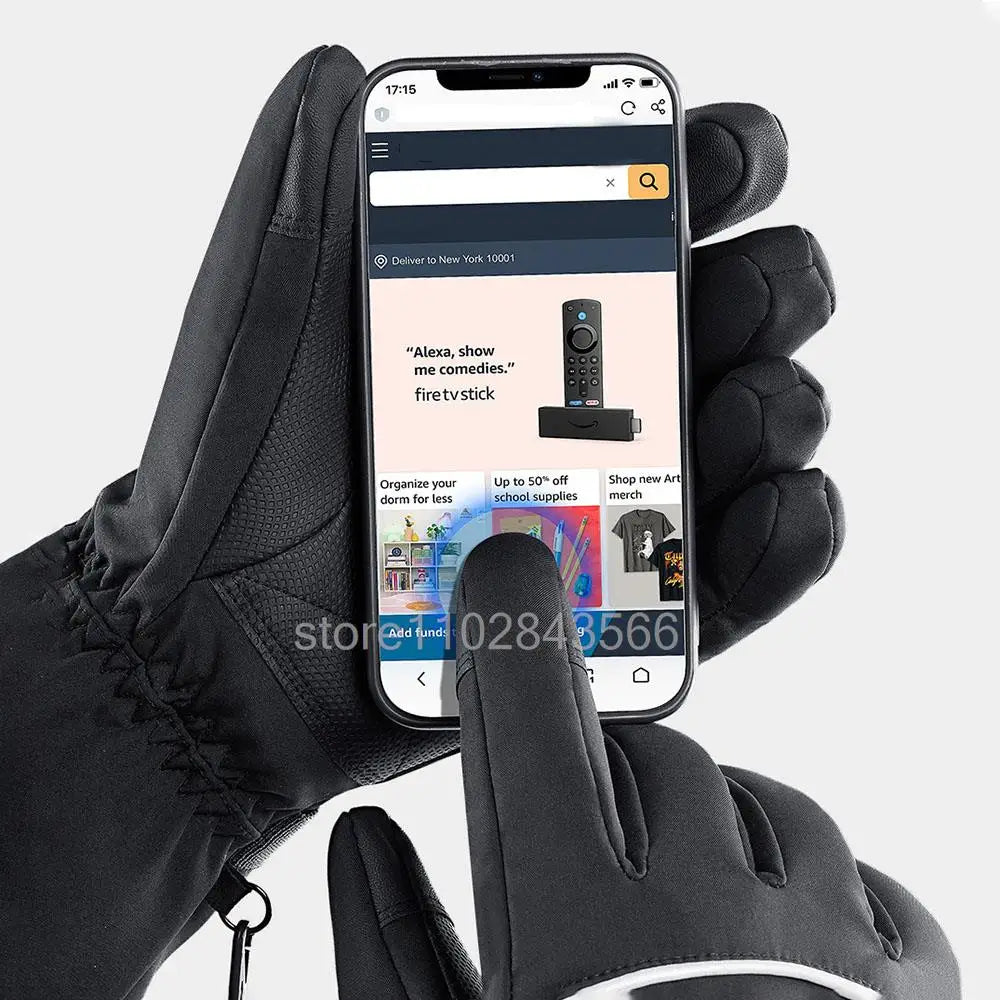 Heated Winter Gloves with Battery Box