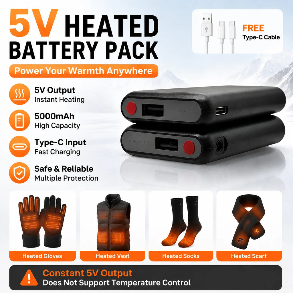 Rechargeable Battery Packs for Heated Gear