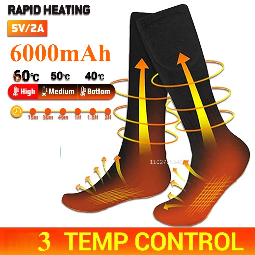 Thermal Heated Socks, 6,000 mAh