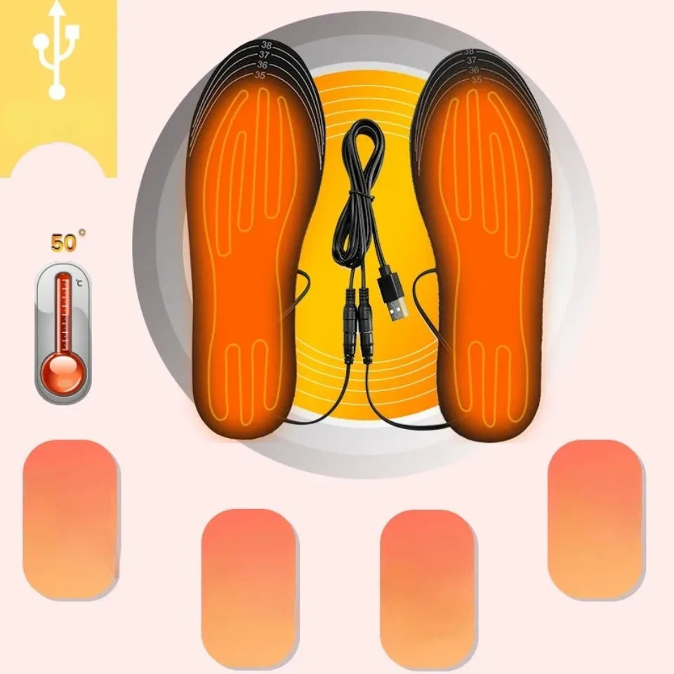 USB Heated Insoles, Cut to Fit