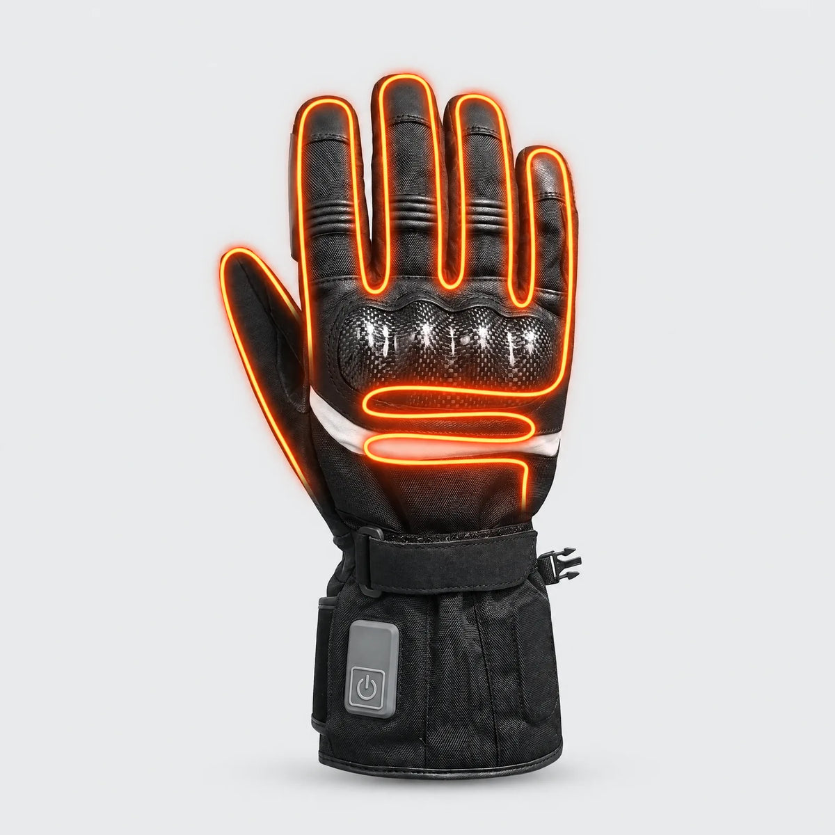 Heated Leather Motorcycle Gloves