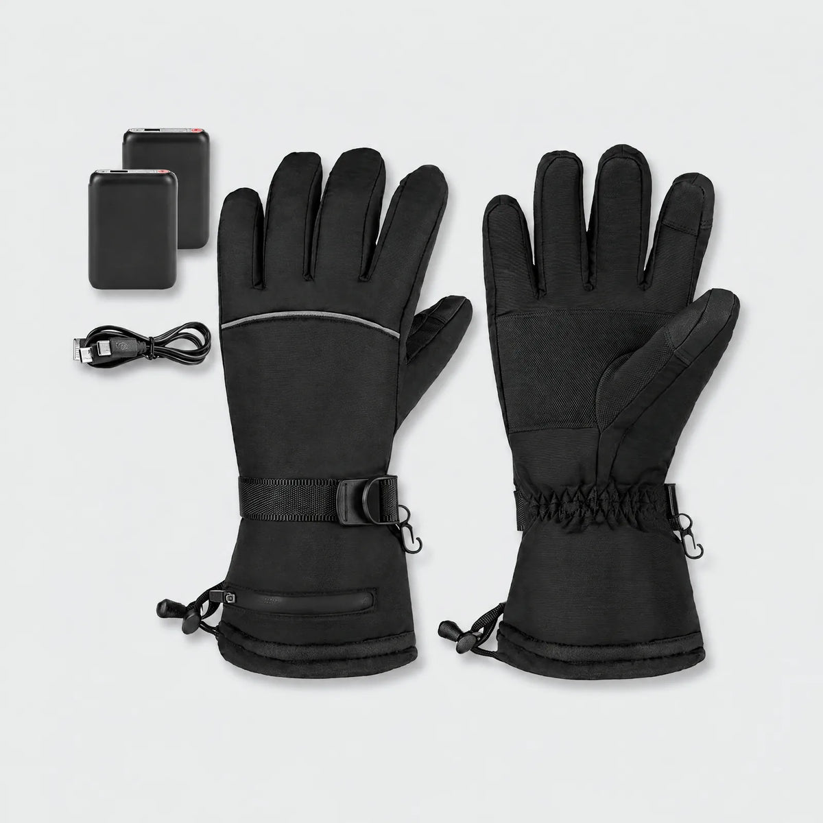 Heated Winter Gloves with Cuff Batteries