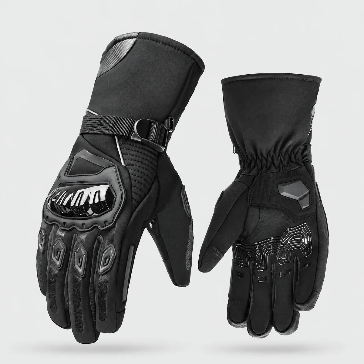 Winter Motorcycle Gloves with Knuckle Protection