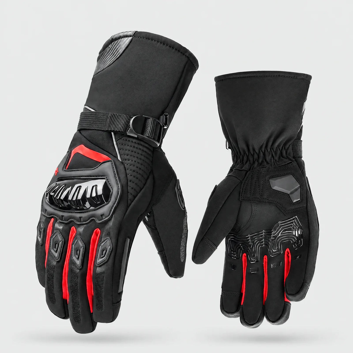 Winter Motorcycle Gloves with Knuckle Protection