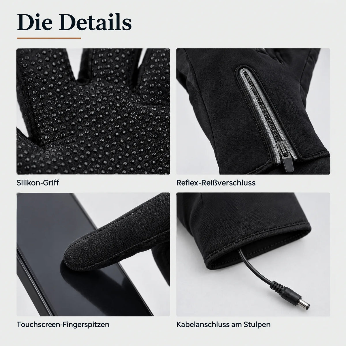 Heated Touchscreen Gloves