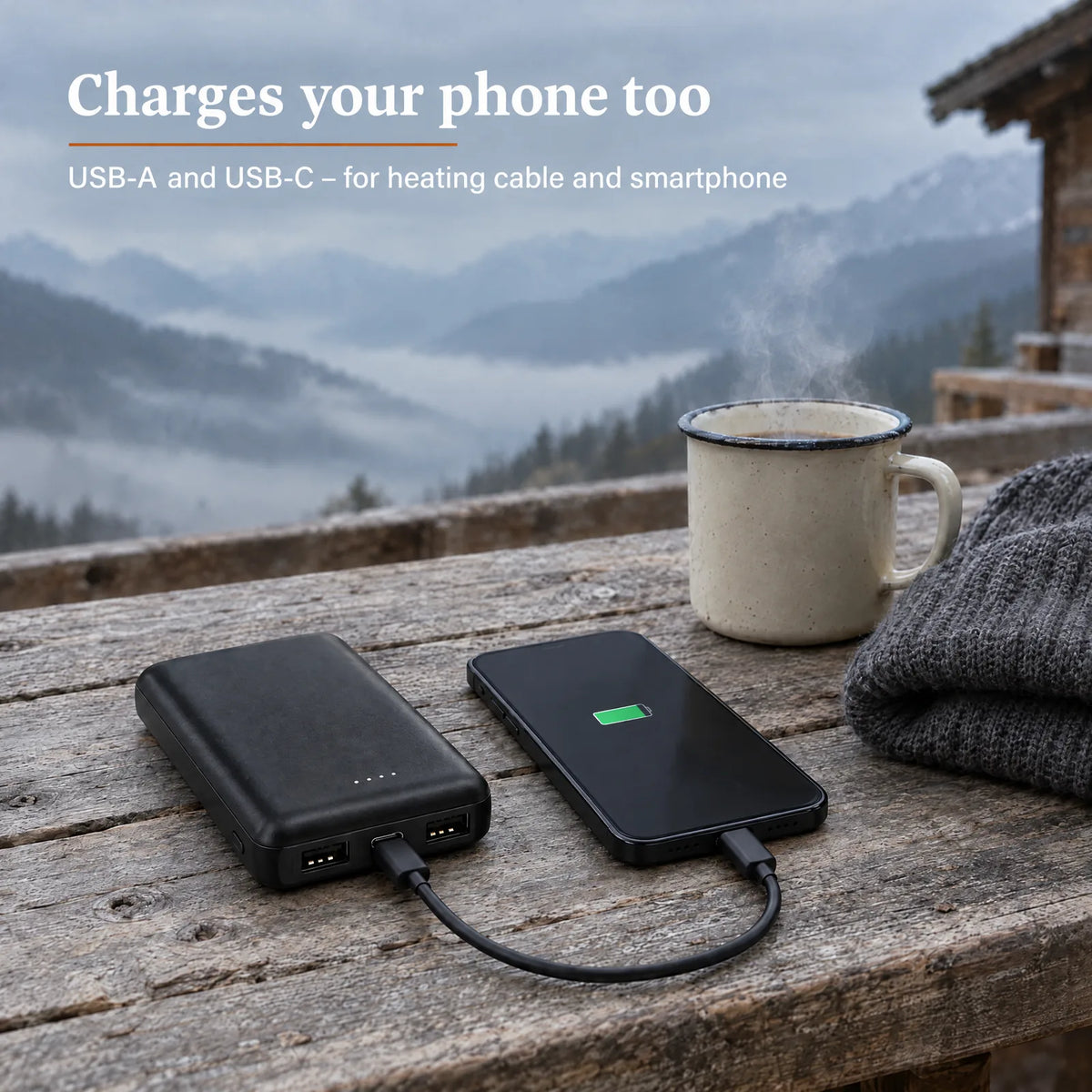 Power Bank 5,000 mAh for Heated Apparel