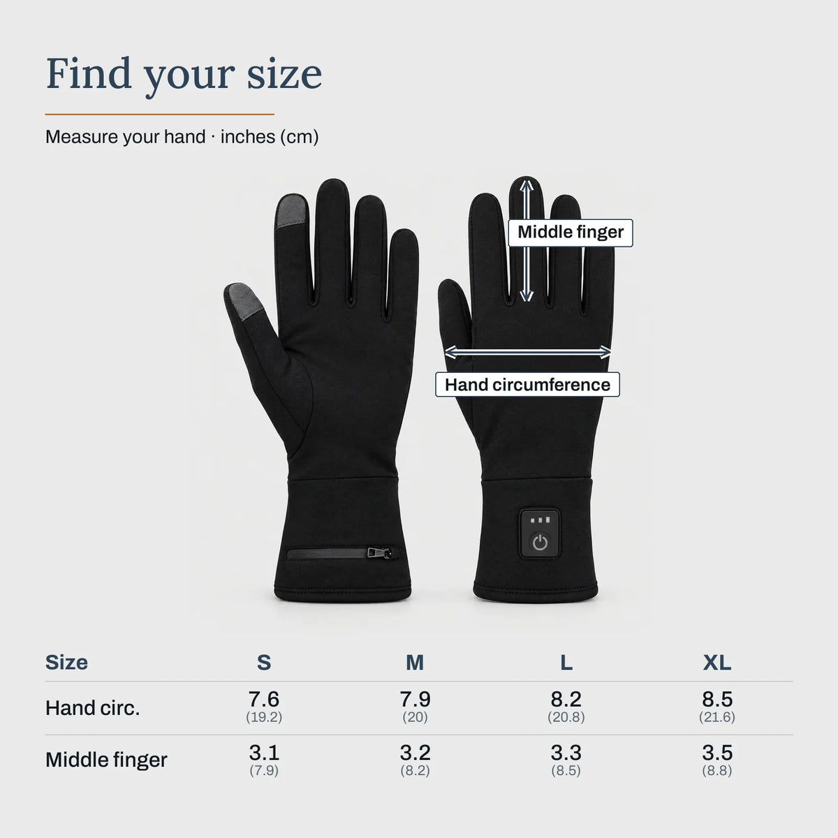 Thin Heated Liner Gloves