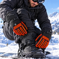 Heated Winter Gloves in use