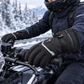 Heated Motorcycle Gloves in use