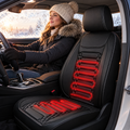Heated Car Seat Cover in use