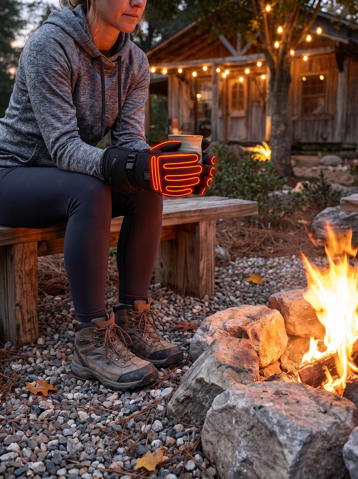 Heated Winter Gloves lifestyle image 1