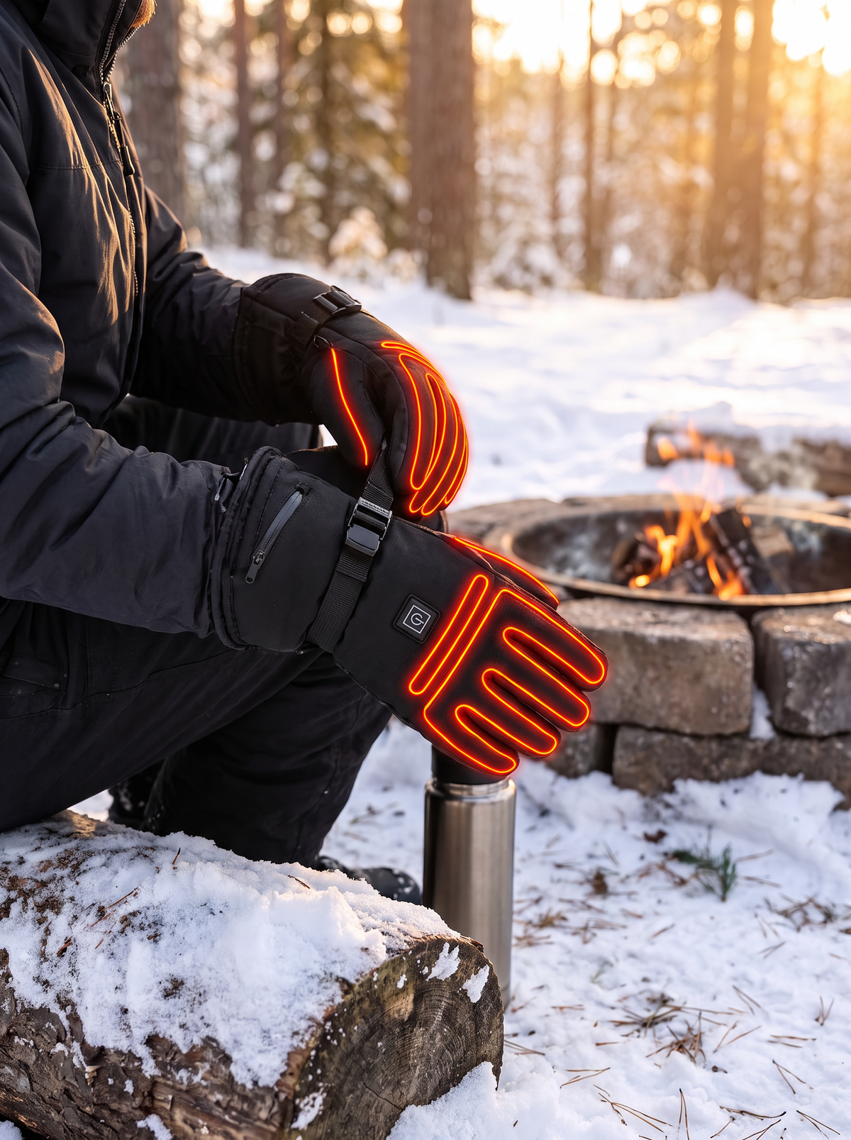 Heated Winter Gloves lifestyle image 2