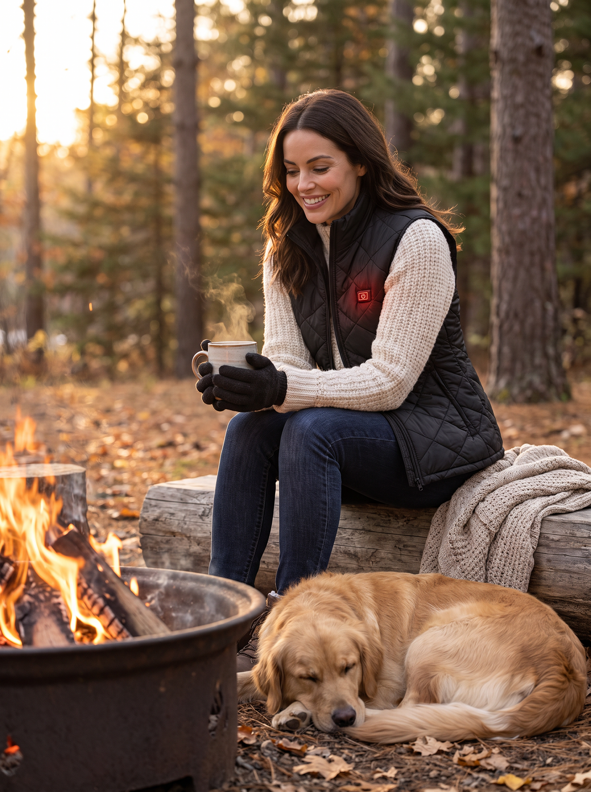 Women's Heated Vest lifestyle image 1