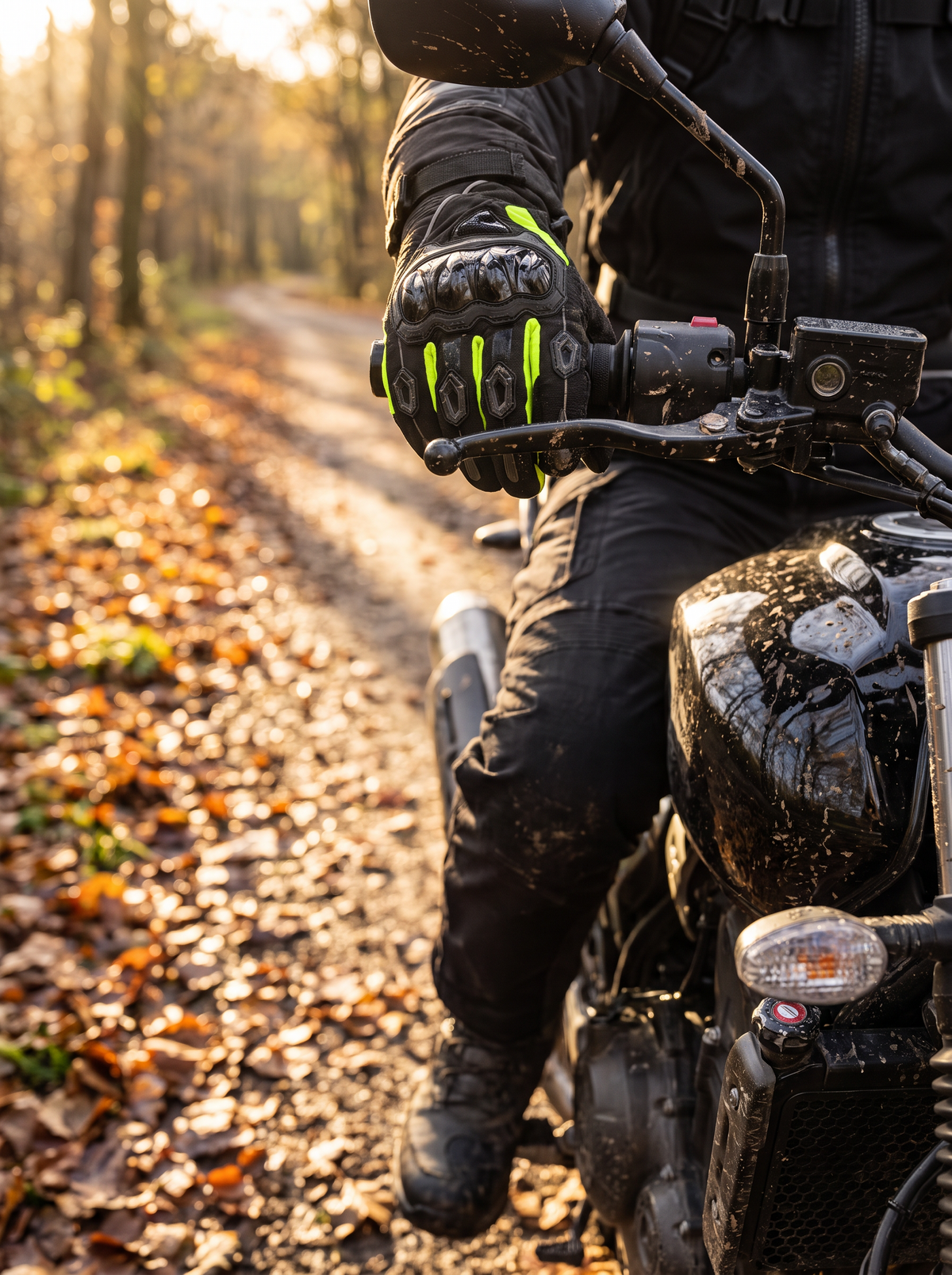 Winter Motorcycle Gloves lifestyle image 3