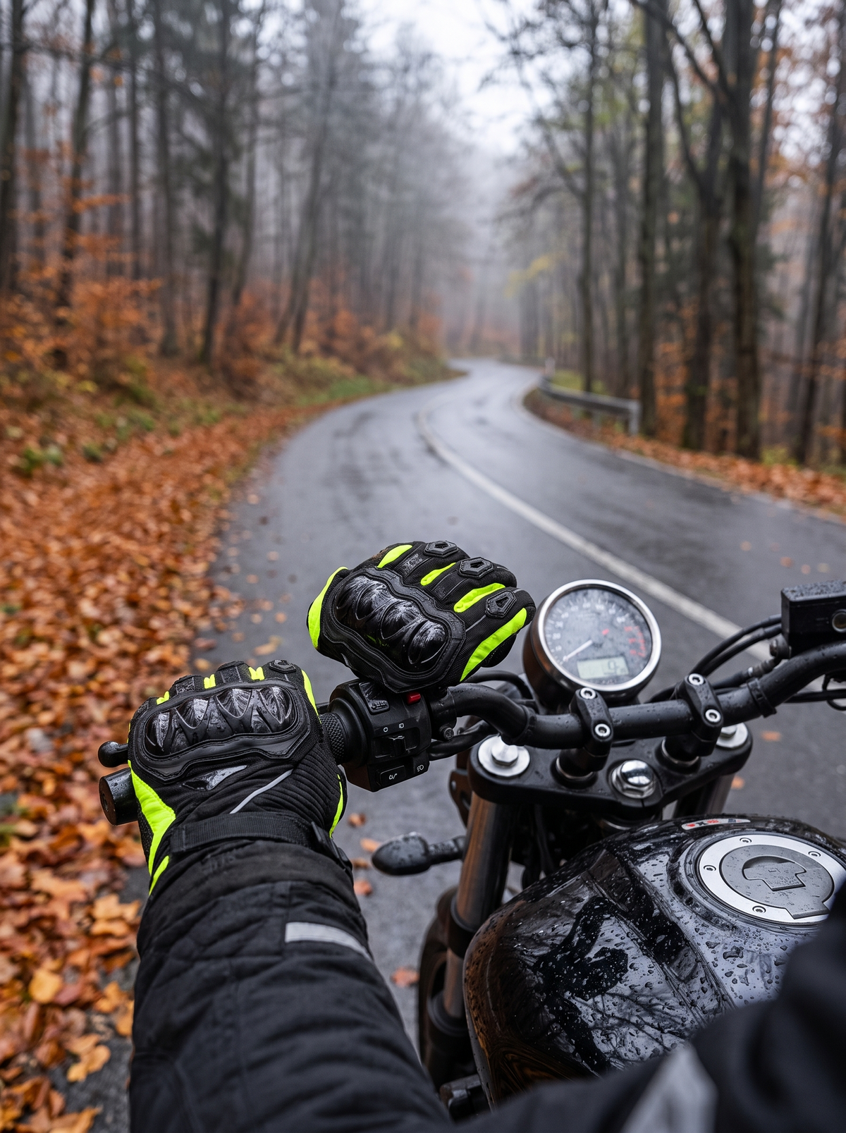 Winter Motorcycle Gloves lifestyle image 1