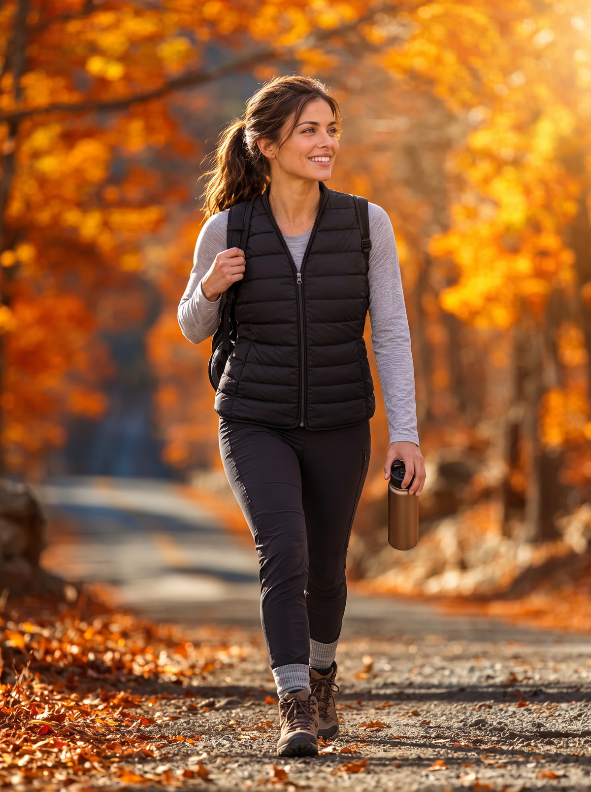 Heated V-Neck Vest lifestyle image 2