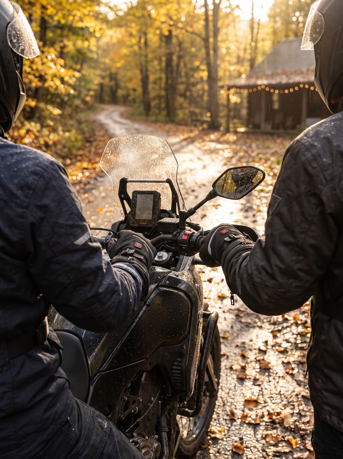 Heated Waterproof Motorcycle Gloves lifestyle image 2