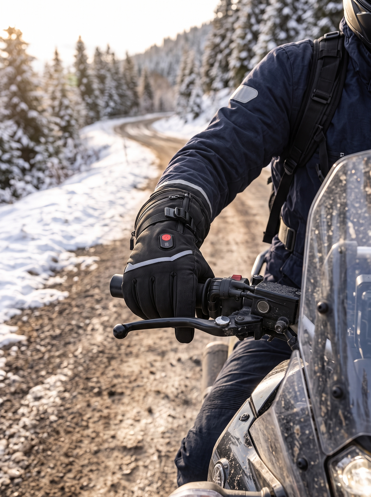 Heated Waterproof Motorcycle Gloves lifestyle image 3