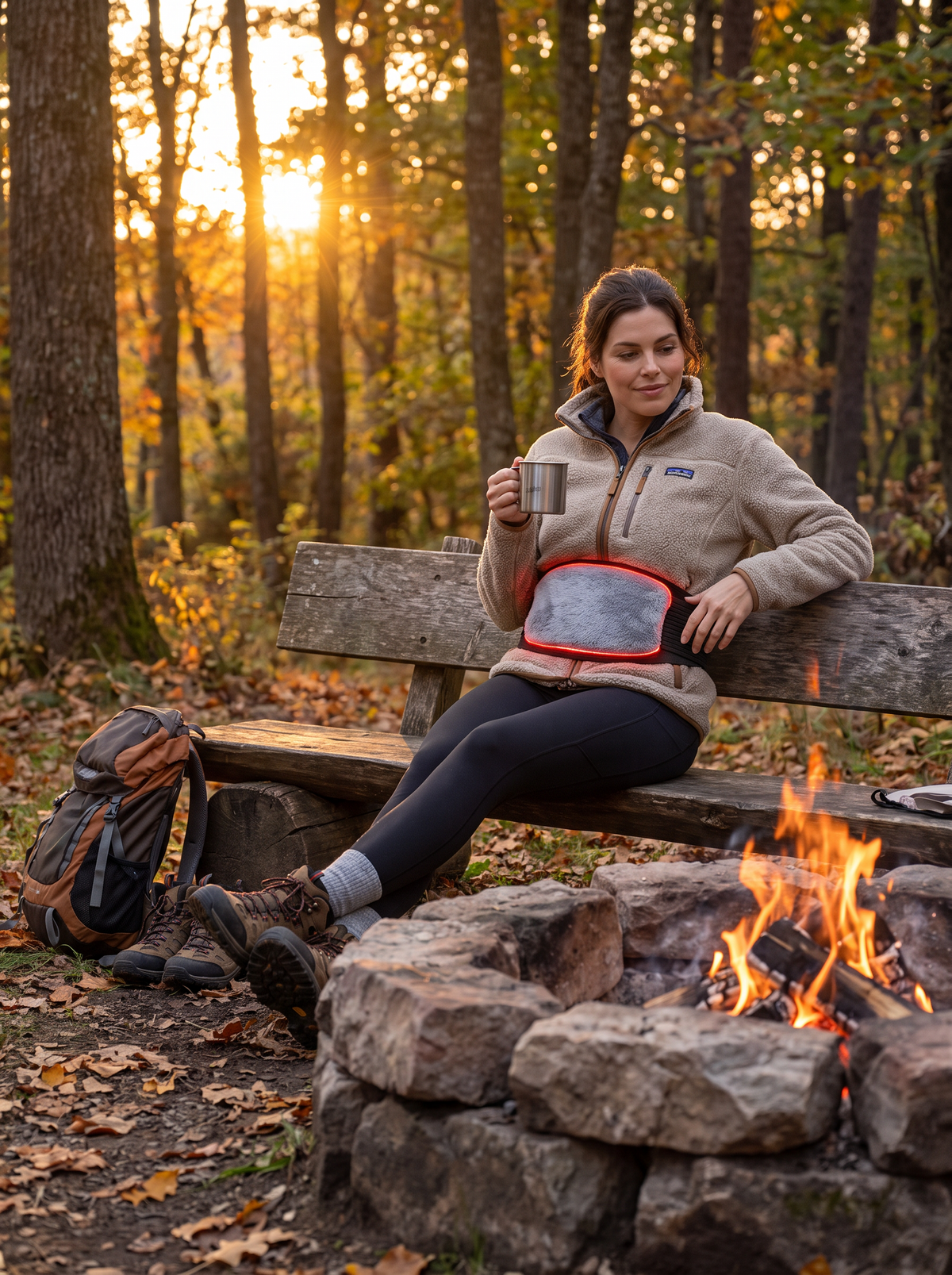 USB Heated Waist Belt lifestyle image 2