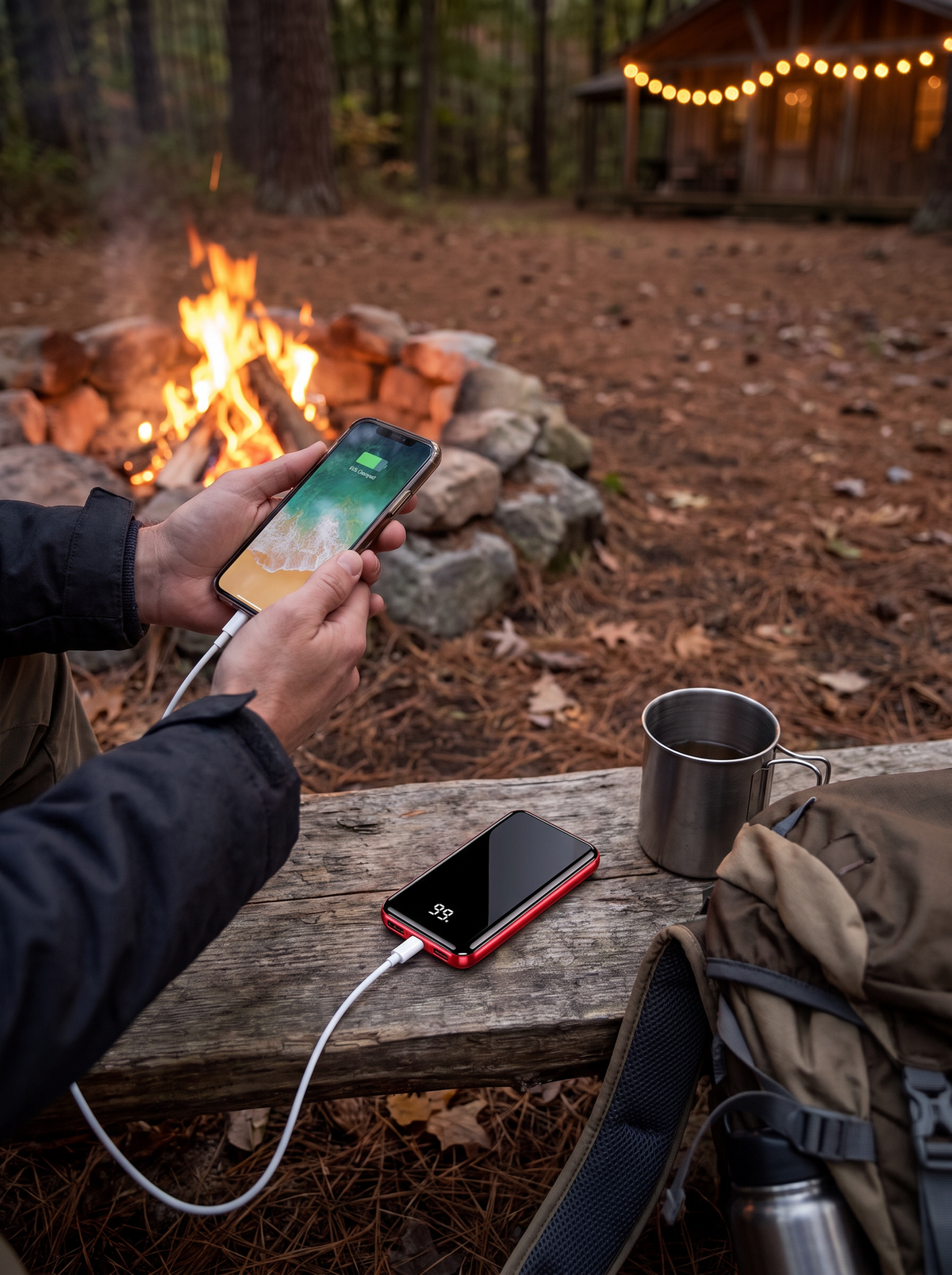 Mini LED Power Bank lifestyle image 1