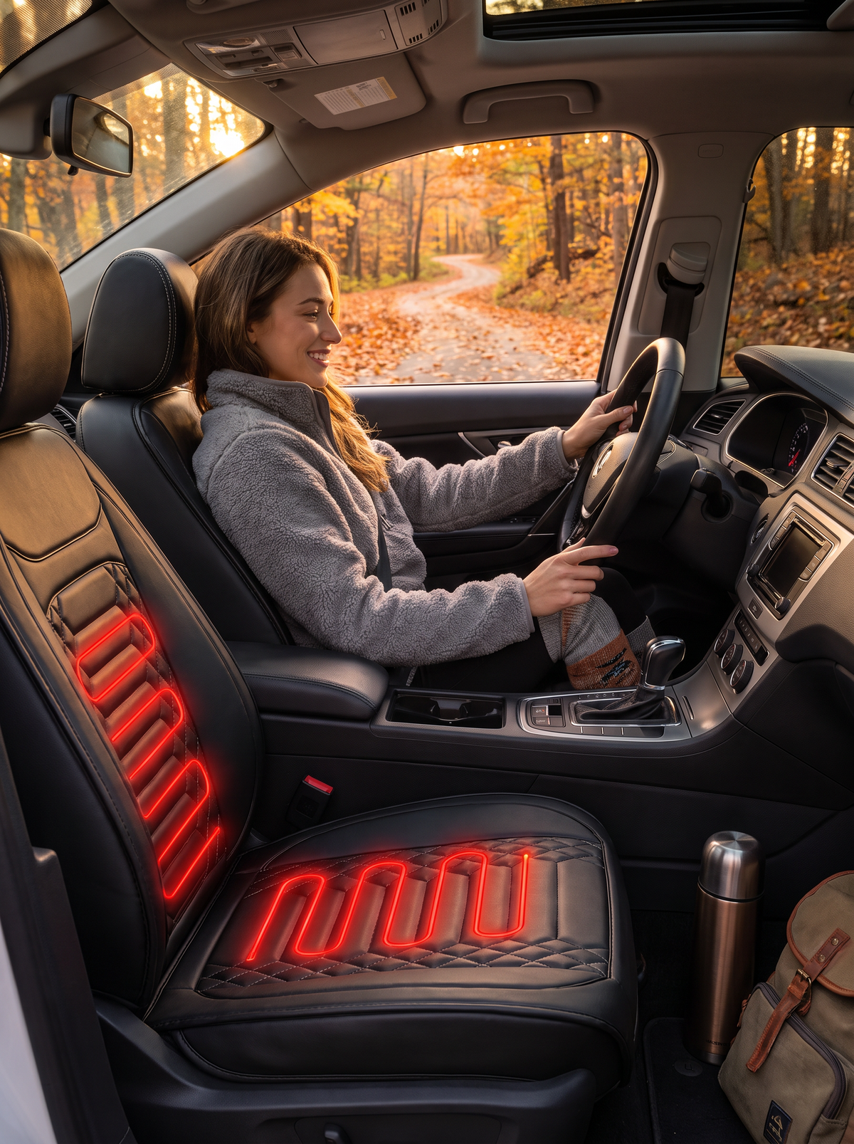 12V Heated Car Seat Cover lifestyle image 3