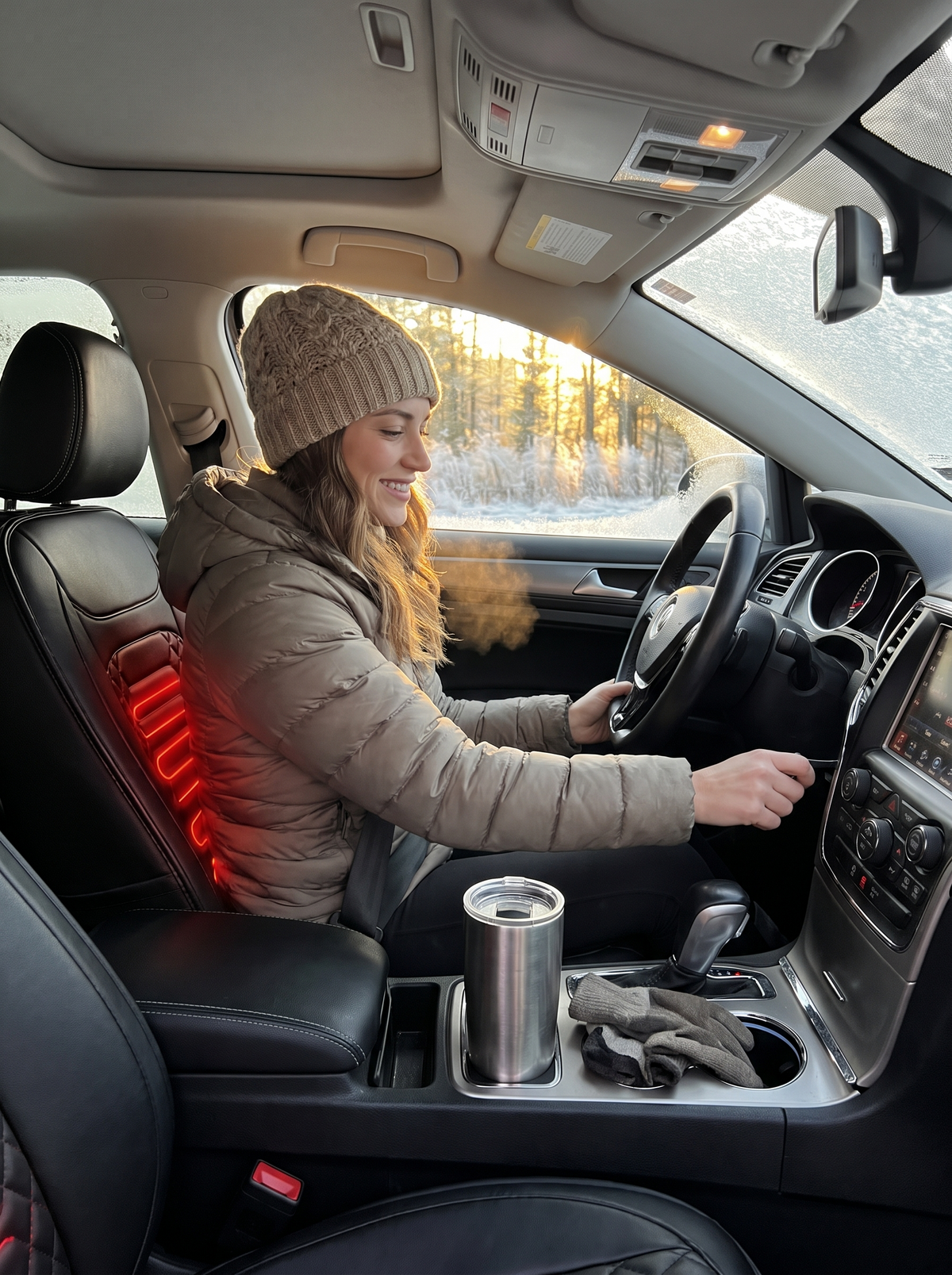 12V Heated Car Seat Cover lifestyle image 1