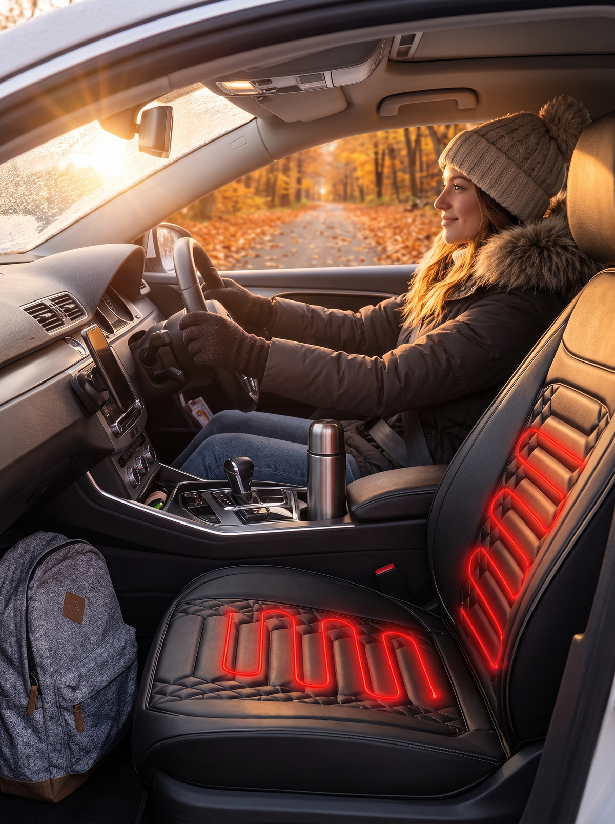 12V Heated Car Seat Cover lifestyle image 2